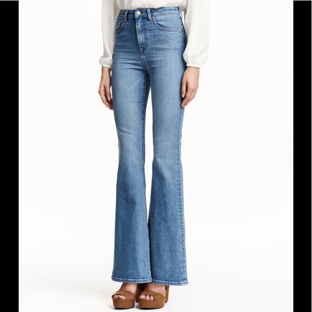 H&M- Flare High Waist Jeans